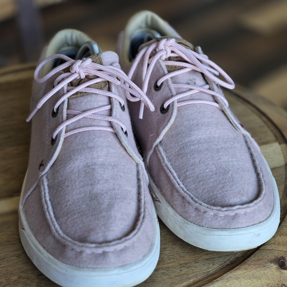 Twisted X Kicks Pink Womens Size 9.5 Medium Loafer Moccasin Cruiser - Picture 5 of 10